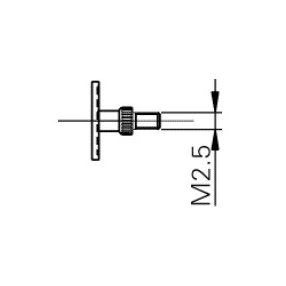 Tányér alakú tapintó M2.5, Ø11.5 mm