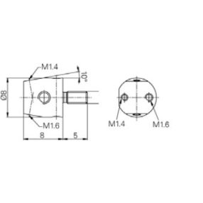 befogó Mérőtapintóhoz M2.5, M1.6, M1.4