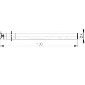 Mérőtapintó befogó M2.5, Hossz =103 mm