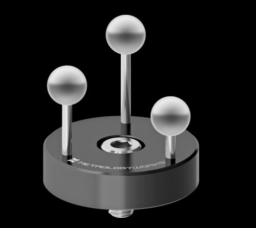 Szkennelő ellenőrző rozsdamentes acél 0,5" matt gömbök (3db) menetes rögzítéssel