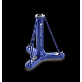   Rhino Series Heavy-Duty gurulós állvány 10" - Fix magasságú - Kék 3-1/2"-8 rögzítőgyűrűvel