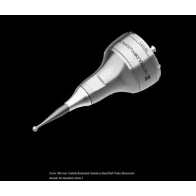   3mm 38,1mm karbid hosszabbítós rozsdamentes acél gömb tapintó Faro Quantum mérőkarhoz (kinematikus rögzítés)